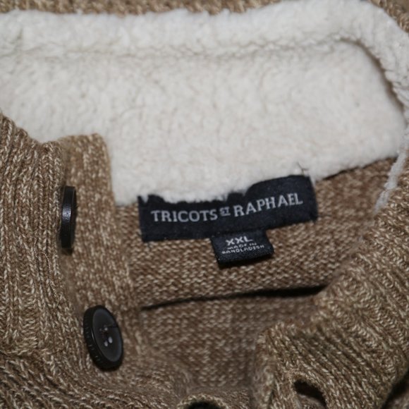 Tricots st Raphael tan Mens Sweater - Picture 8 of 9